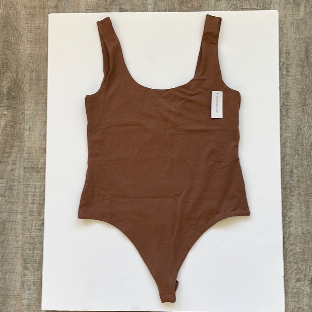 Banana Republic Bodysuit, Light Brown, Medium ( M ), with Tags